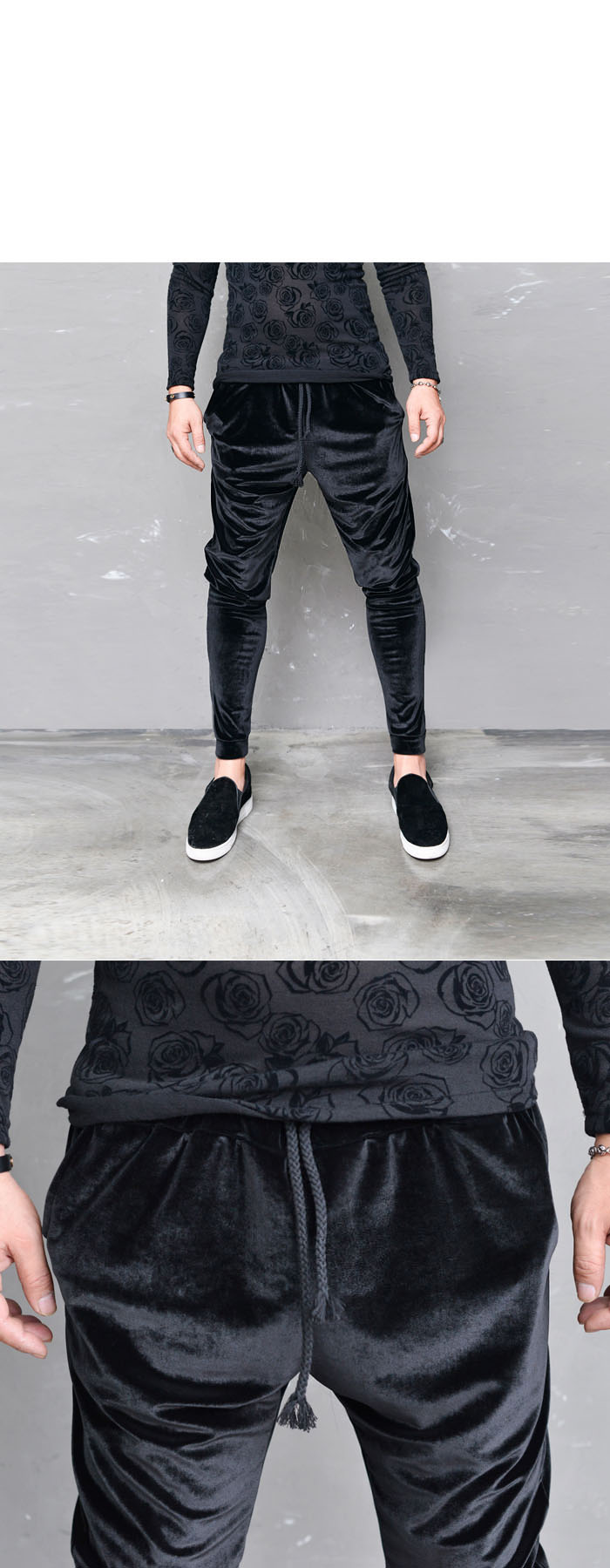 cuffed baggy joggers