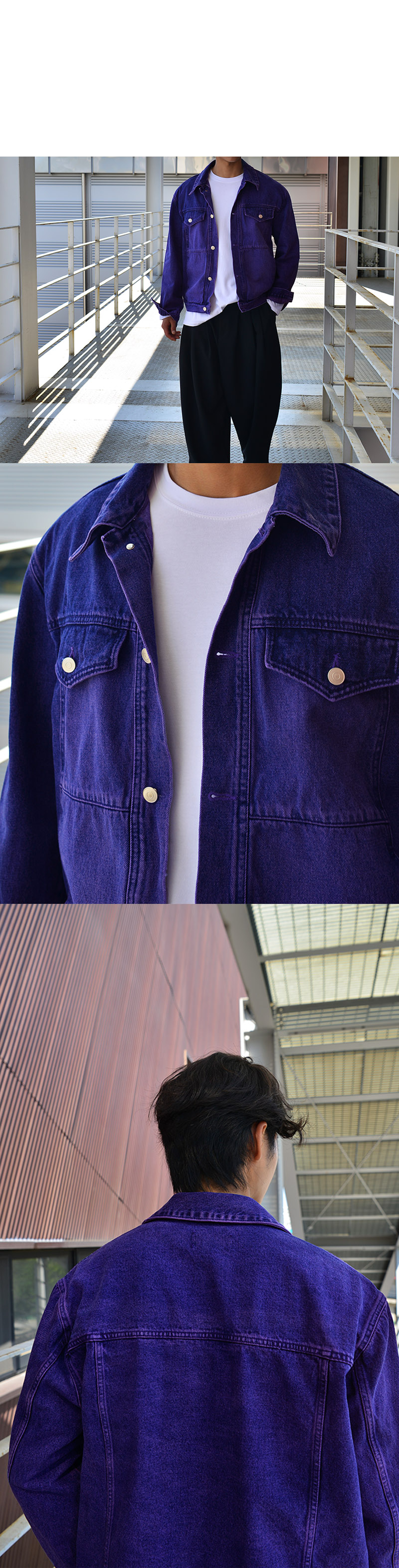 Outerwear :: Pigment Dying Retro Denim-Jacket 771