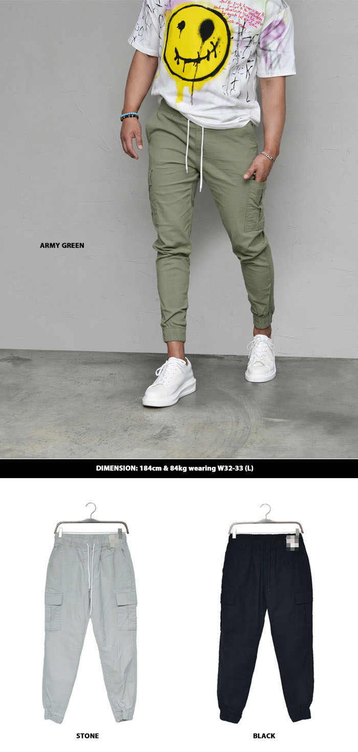 linen cargo jogger pants