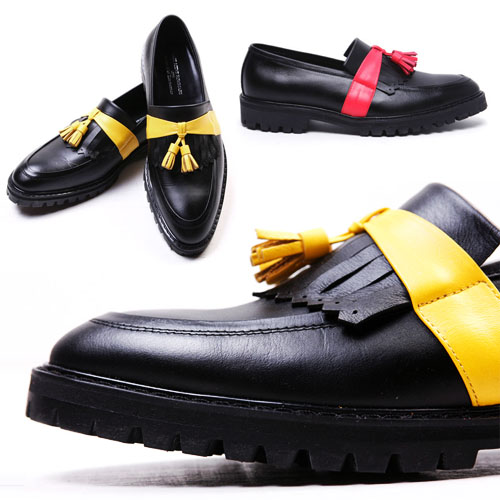 Designer Neon Tassel Kipskin Loafer-Shoes 127