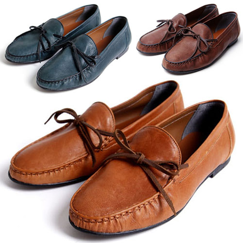 Romantic Hand-made Lambskin Loafer-Shoes 132