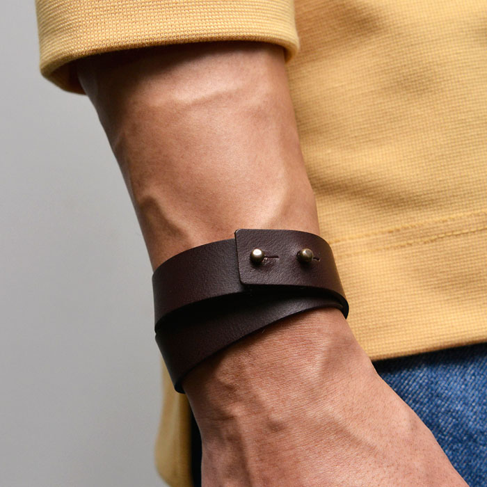 Men's Leather Cuff Bracelet – Stone Arch Merchants