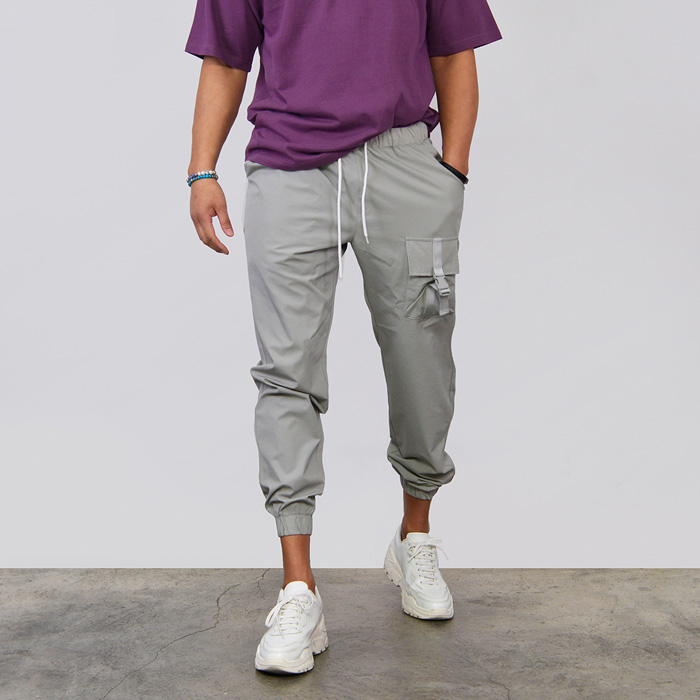 Spandex Nylon Unbalance Cargo Jogger 