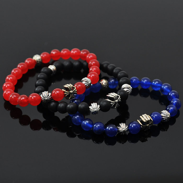 Agate Onix Gemstone Beads-Bracelet 148
