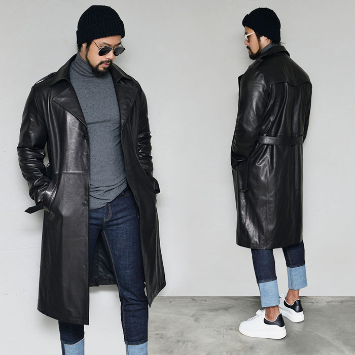 Uber Classy Lambskin Coat-Leather 176