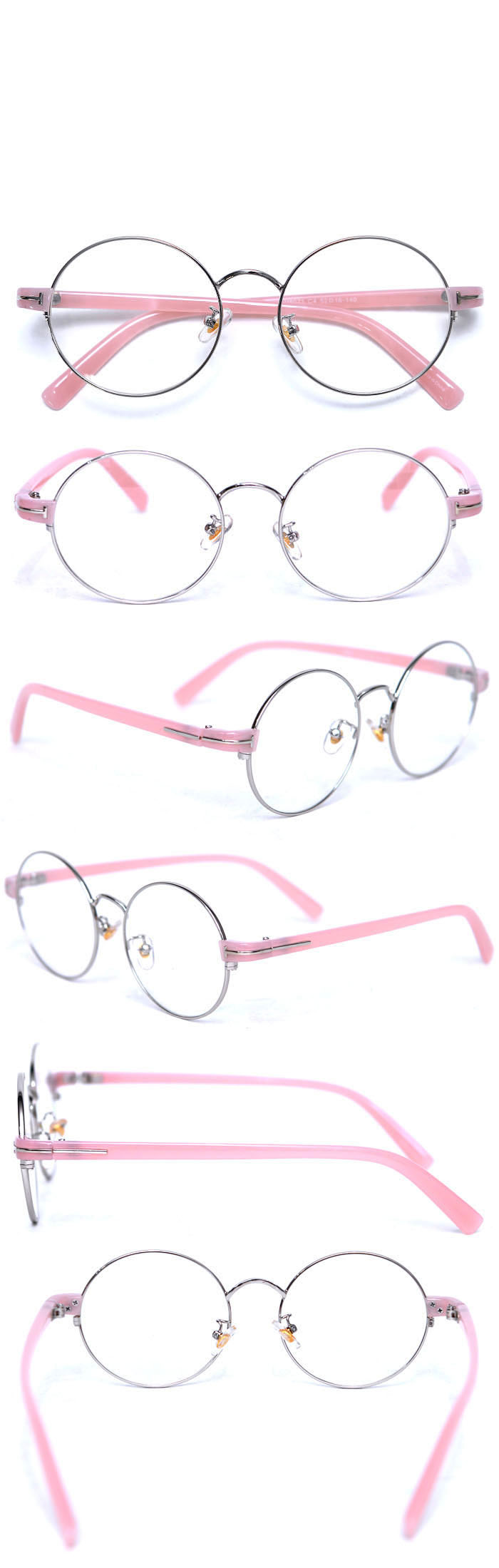 Accessories :: Sunglasses & Glasses :: Chic Gold Accent Rounded-Glasses 31