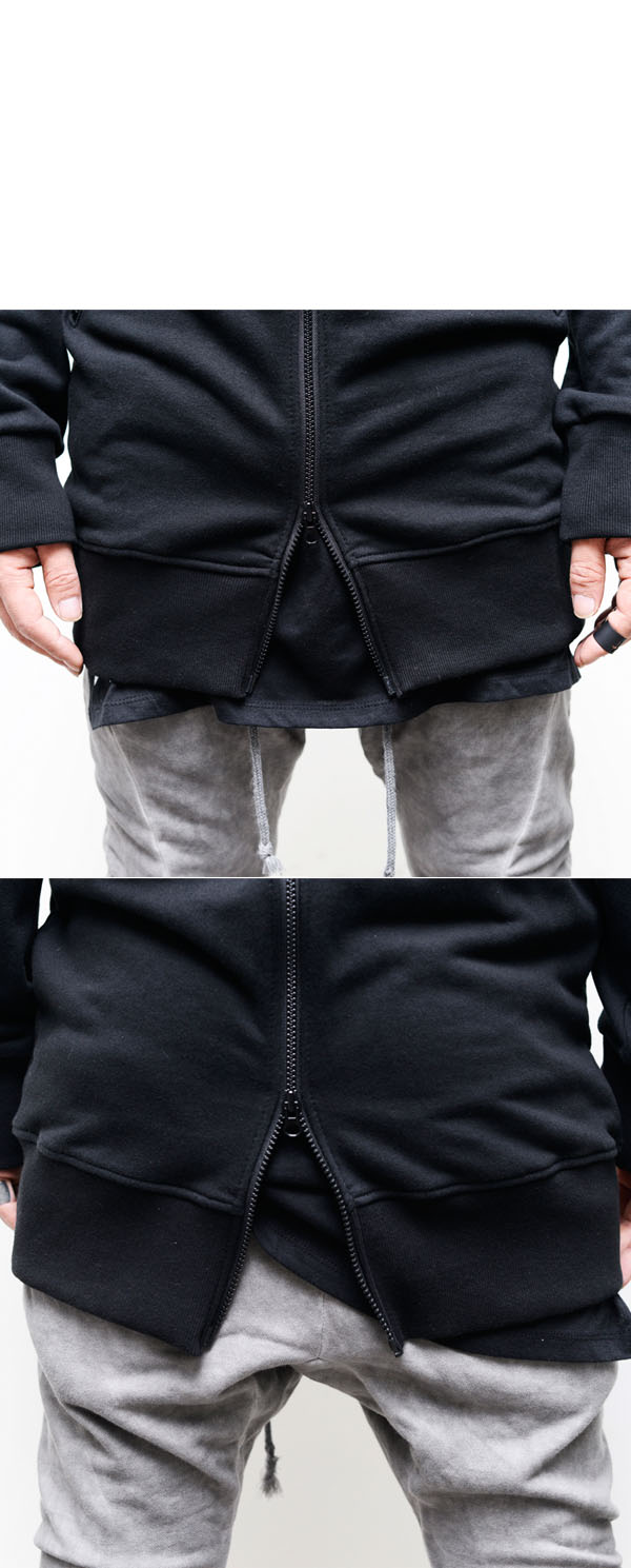 Sales :: Tops :: Full Open Back Long Zip Up Hoodie-Hoodie 78 - GUYLOOK ...