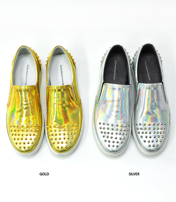 Shoes :: Stud Toe Hologram Slipon-Shoes 295 - GUYLOOK Men's Trendy ...