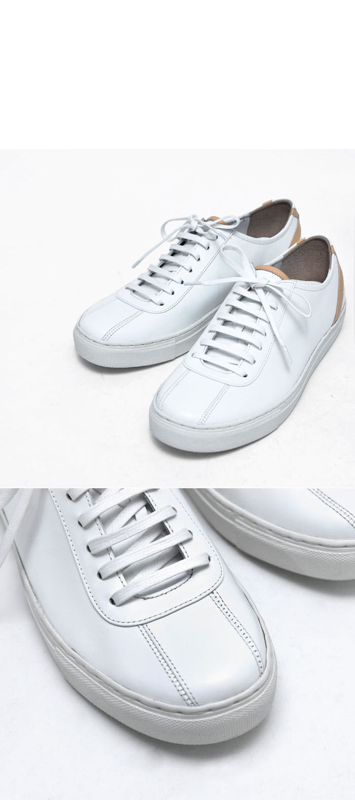 Shoes :: Stripe Accent Custom Leather Sneakers-Shoes 421 - GUYLOOK Men ...