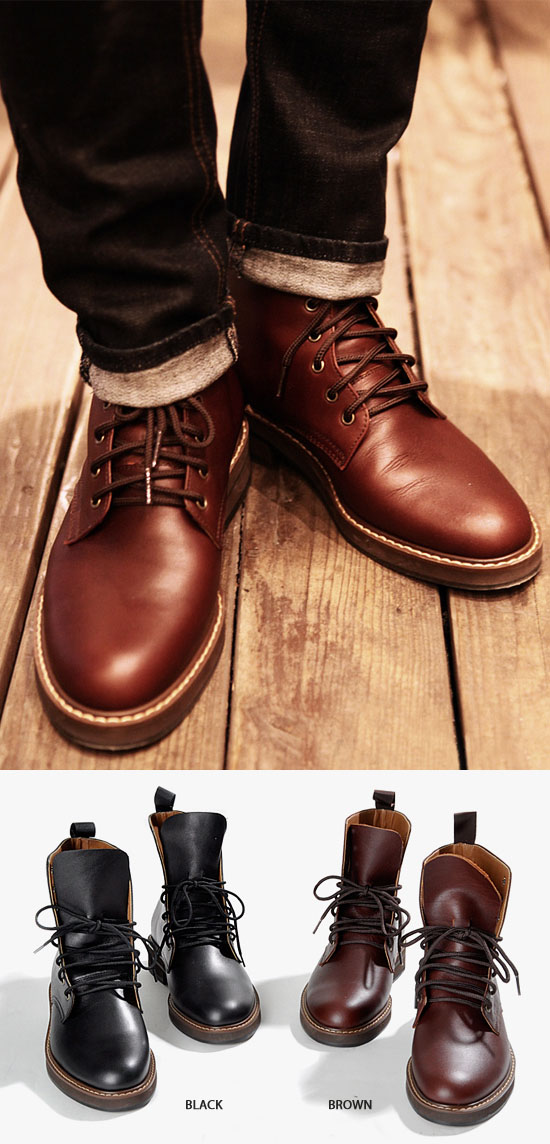 Shoes :: Hand-crafted Cowhide Welted Boots-Shoes 57 - GUYLOOK Men's ...