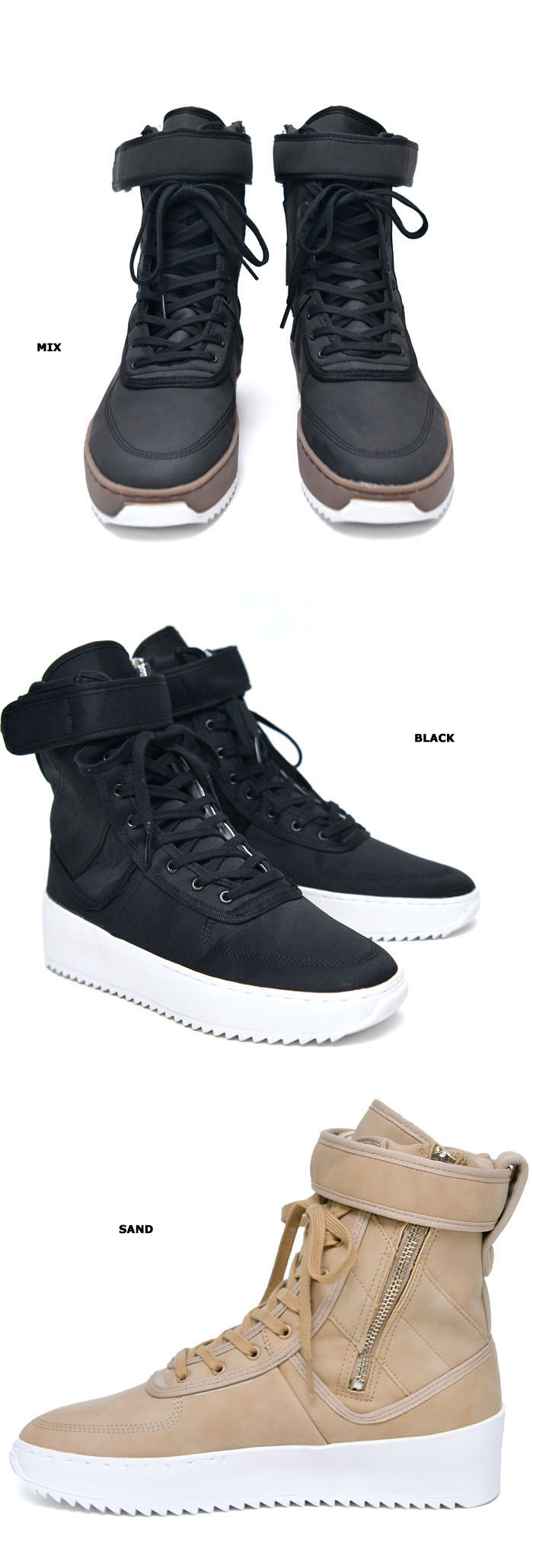 Shoes :: Sneakers :: Military Leather High Top-Shoes 593 - GUYLOOK Men ...