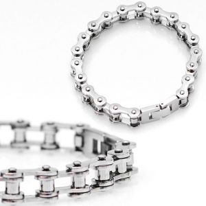 Stainless Steel Edge Chain Cuff-Bracelet 166