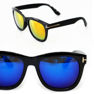 Gold T Accent Modern Teardrop-Sunglasses 77