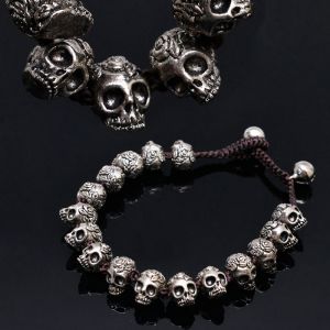 Multi Stainless Steel Skull Metal Beads-Bracelet 241