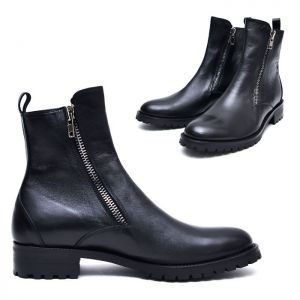 Double Zip Urban Ankle Boots-Shoes 518