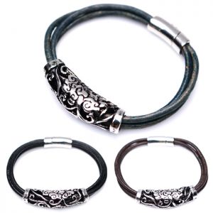 Big Metal Charm Triple Coil Magnetic-Bracelet 310