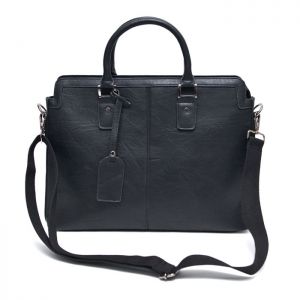 Minimal Crack Leather Tote-Bag 186