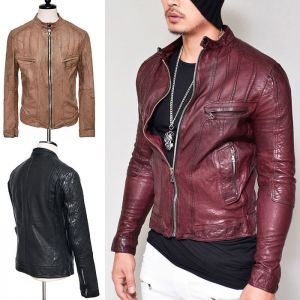 Snug Fit Lambskin Biker-Leather 110