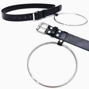 Long Circle Ring Leather-Belt 161