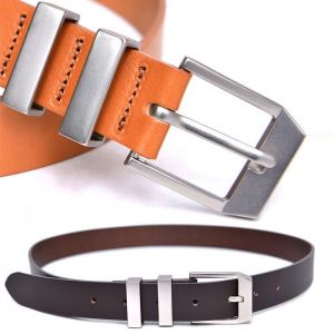 Matt Double Loop Cowhide-Belt 171
