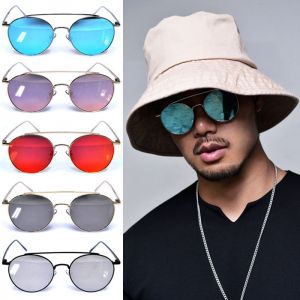 Round Mirror Aviator-Sunglasses 113