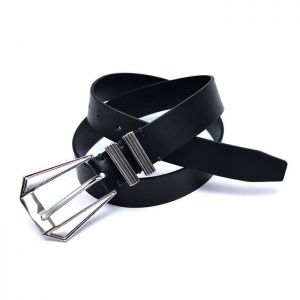 Designer's Two Buckle Leather-Belt 187