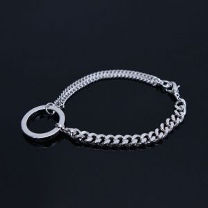 Circle Charm Chain Cuff-Bracelet 474