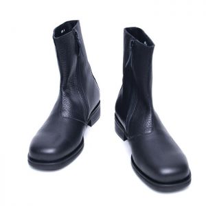 Sleek Full Grain Ankle Boots-Shoes 781