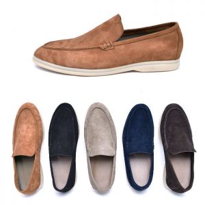 Slender Line Suede Loafer-Shoes 788