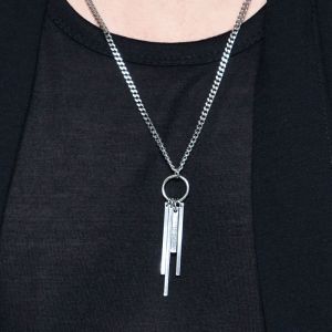 Multi Stick Steel Chain-Necklace 401