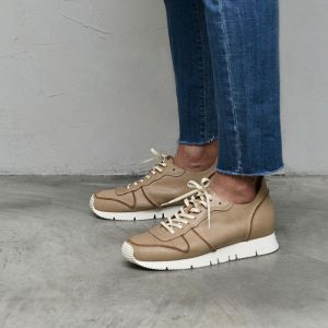 Vintage Crack Cowhide Leather Sneakers-Shoes 835