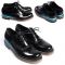 Blue Contrast Crystal Rubber Outsole Derby-Shoes 246