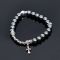 Multi Silver Gemstone Beads-Bracelet 236