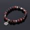 Red Tiger Eye Gemstone Beads-Bracelet 345