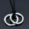 Double Circle Ring Necklace-Necklace 276