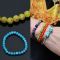 Vivid Flower Glass Beads-Bracelet 375