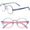 Chic Gold Accent Rounded-Glasses 31