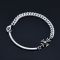 Curved Metal Bar Chain Cuff-Bracelet 443