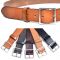 Vintage Silver Square Buckle Leather-Belt 202